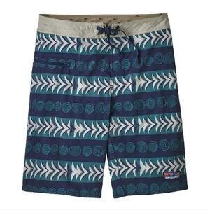 PATAGONIA Stretch Wavefarer Swim Boardshorts 21" In Blue UPF Size 35